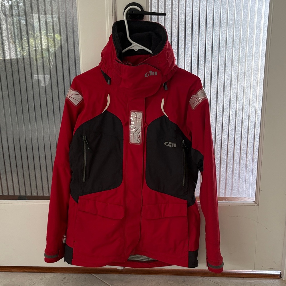 Gill Women's Performance Sailing Jacket - Red and Black
